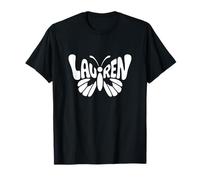 Lauren Butterfly - Personalized Cute Name Word Art T-Shirt