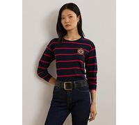 Lauren by Ralph Lauren Belkis Long Sleeve T-Shirt - Navy, Navy, Size S, Women Navy