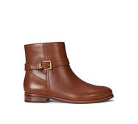 Lauren by Ralph Lauren Brooke Buckle Ankle Boots, Brown, Size 3, Women Brown
