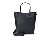 Lauren by Ralph Lauren Cameryn Small Leather Embossed Tote - Black, Black, Women Black
