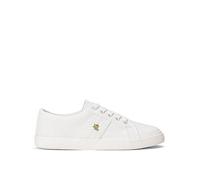 Lauren by Ralph Lauren Janson Ii-Canvas Sneakers, White, Size Us 10, Women White