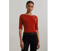 Lauren Ralph Lauren Long Sleeve T-shirt JUDY-ELBOW SLEEVE-KNIT in Red EU XS