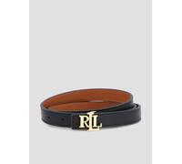 Lauren by Ralph Lauren Leather Skinny Belt, Black, Size Xs, Women Black