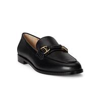 LAUREN RALPH LAUREN Tasha Lauren Black Leather Loafers Colour: Black L
