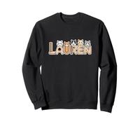 Lauren Cat Trees - Personalized Cute Name Word Art Sweatshirt