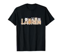 Lauren Cat Trees - Personalized Cute Name Word Art T-Shirt