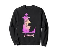 Lauren, cute personalized butterfly custom kids girls name Sweatshirt