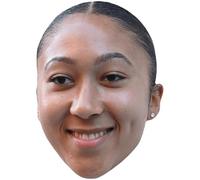 Lauren James (Smile) Celebrity Mask, Flat Card Face, Fancy Dress Mask