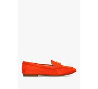 LAUREN RALPH LAUREN Averi III Orange Suede Loafers Size: 3, Colour: Or