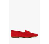 LAUREN RALPH LAUREN Averi III Red Suede Loafers Size: 5, Colour: Red S