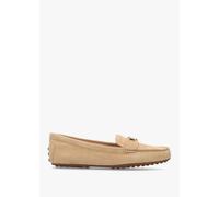LAUREN RALPH LAUREN Barnsbury Buff Suede Loafers Colour: Beige Fabric,