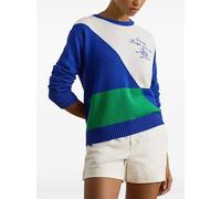 Lauren Ralph Lauren colour-block logo sweater - Blue M-L