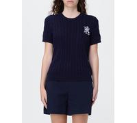 LAUREN RALPH LAUREN Cotton Sweater with Monogram - Size: S - female
