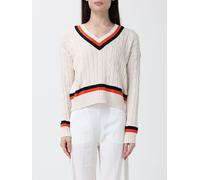 LAUREN RALPH LAUREN Cotton V-Neck Sweater - Size: S - female