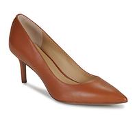 Lauren-ftw Lanette Leather Heel Shoes Brown EU 38 1/2 Woman