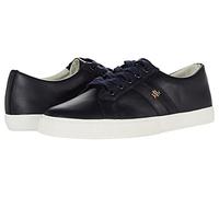 Lauren Ralph Lauren Janson II Action Leather Sneaker, Lauren Navy, 5.5