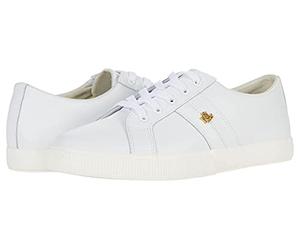Lauren Ralph Lauren Janson II Action Leather Sneaker, Rl White, 3 UK