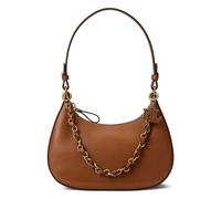 Lauren Ralph Lauren Marcy Shoulder Bag Genuine Leather 18 cm brown