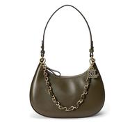 Lauren Ralph Lauren Marcy Shoulder Bag Genuine Leather 18 cm green