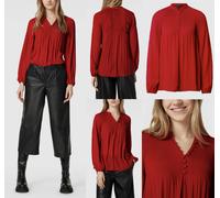 Lauren Ralph Lauren Pleats Blouse Shirt T-shirt Lipstick Red L