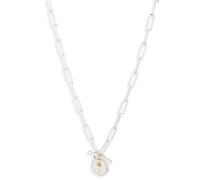 Lauren Ralph Lauren Sterling Silver 17" Padlock Pendant Necklace