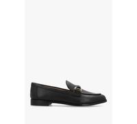 LAUREN RALPH LAUREN Tasha Lauren Black Leather Loafers Size: 3, Colour
