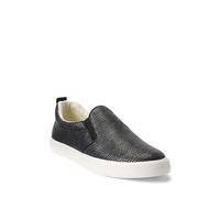 Lauren Ralph Lauren Women's Haddley Sneaker Ballet Flat, Black/Black, 8 UK