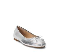 LAUREN Ralph Lauren Women's Jayna Ballet Flat, Polished Silver, 6 UK