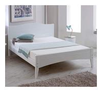 Lauren - Single - White - Wooden - Low Foot-End Bed - 3ft - Happy Beds