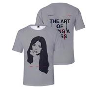 Lauren Spencer Smith Merch The Art of Being A Mess Class Graphic Tour Summer Tee T-Shirt Unisex Short Sleeve Jumpers (Grey,XS)