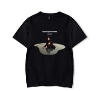 Lauren Spencer Smith Mirror T-Shirt Women Men Casual Crewneck Short Sleeve Fashion Retro Singer Tee (S,Black)