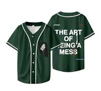 Lauren Spencer Smith Photo Baseball T-Shirts The Art of Being A Mess Merch Women Men Short Sleeve Tee (Style 6,XS)