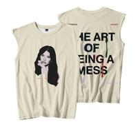 Lauren Spencer Smith Photo Sleeveless T-Shirts The Art of Being A Mess Merch Women Men Tank Tops Tee (Style 1,L)