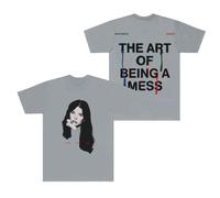 Lauren Spencer Smith Photo T-Shirts The Art of Being A Mess Tour Merch Women Men Short Sleeve Tee (Grey,M)