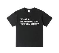 Lauren Spencer Smith What A Beautiful Day T-Shirt Crewneck Short Sleeve Cotton Tee Men Women Streetwear Tops (Black,XXS)