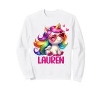 Lauren Unicorn Name Personalized Design Sweatshirt