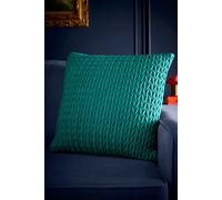 Laurence Llewelyn-Bowen 'amory' Luxe Velvet Filled Cushion In Jade Jade 43cm x 43cm