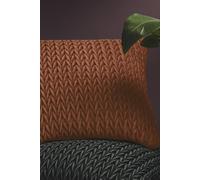 Laurence Llewelyn-Bowen 'amory' Luxury Quilted Textured Cushion In Bronze Bronze