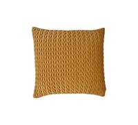 Laurence Llewelyn-Bowen 'Amory' Luxury Quilted Textured Cushion in Gold | Size: 43cm x 43cm