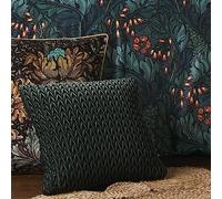Laurence Llewelyn-Bowen - Amory - Velvet Cushion Cover - 43 x 43cm in Bottle Green