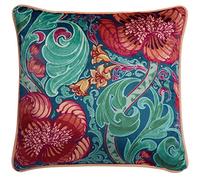 'Down the Dilly' Soft Touch Velvet Filled Cushion Laurence Llewelyn-Bowen Blue 43cm x 43cm
