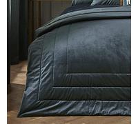 Laurence Llewelyn-Bowen - Chic - Velvet Bedspread - 220cm X 150cm in Bottle Green