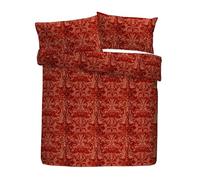 Laurence Llewelyn-Bowen Duvet Cover Set, 100% Polyester, Double 200x200cm, Spice, Velvet, Damask Jacquard Pattern, with 2 Pillowcases