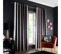 Laurence Llewelyn-Bowen Festivo Blackout Eyelet Curtains - Black - 229x183cm