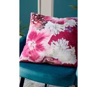 Laurence Llewelyn-Bowen 'Mayfair Lady' Velvet Filled Cushion in Pink | Size: 55cm x 55cm