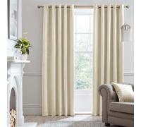 Laurence Llewelyn-Bowen Montrose Blackout Eyelet Curtains - Ivory - 168x229cm