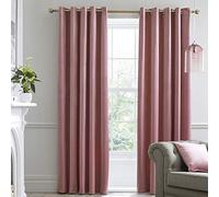 Laurence Llewelyn-Bowen Montrose Blush Blackout Eyelet Curtains Pink