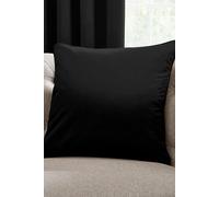 'Montrose' Luxury Filled Plain Velvet Cushion Laurence Llewelyn-Bowen Black 43cm x 43cm