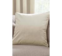 Laurence Llewelyn-Bowen - Ivory Velvet Cushion - 43 x 43cm - Luxury Velvet Cushion in Ivory White - Filling/Padding Included - Ivory White Cushion - Montrose Collection