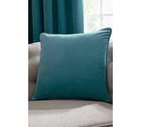 Laurence Llewelyn-Bowen - Teal Velvet Cushion - 43 x 43cm - Luxury Velvet Cushion in Teal - Filling/Padding Included - Teal Blue Cushion - Montrose Collection